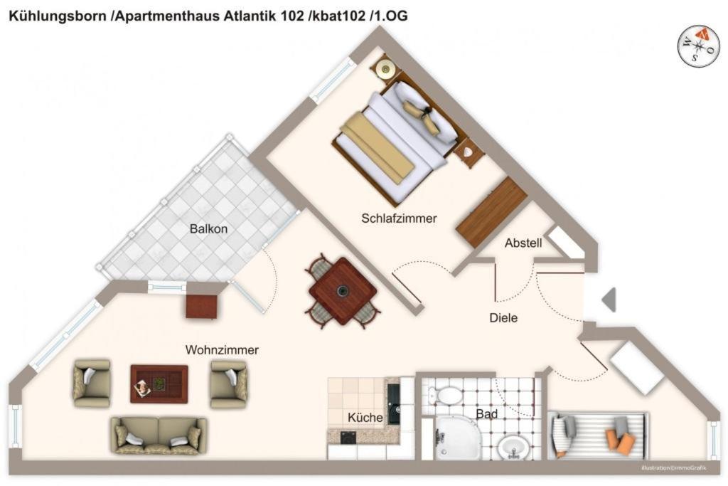 Apartmenthaus Atlantik Apartmenthaus Atlantik 102 Kühlungsborn Zewnętrze zdjęcie